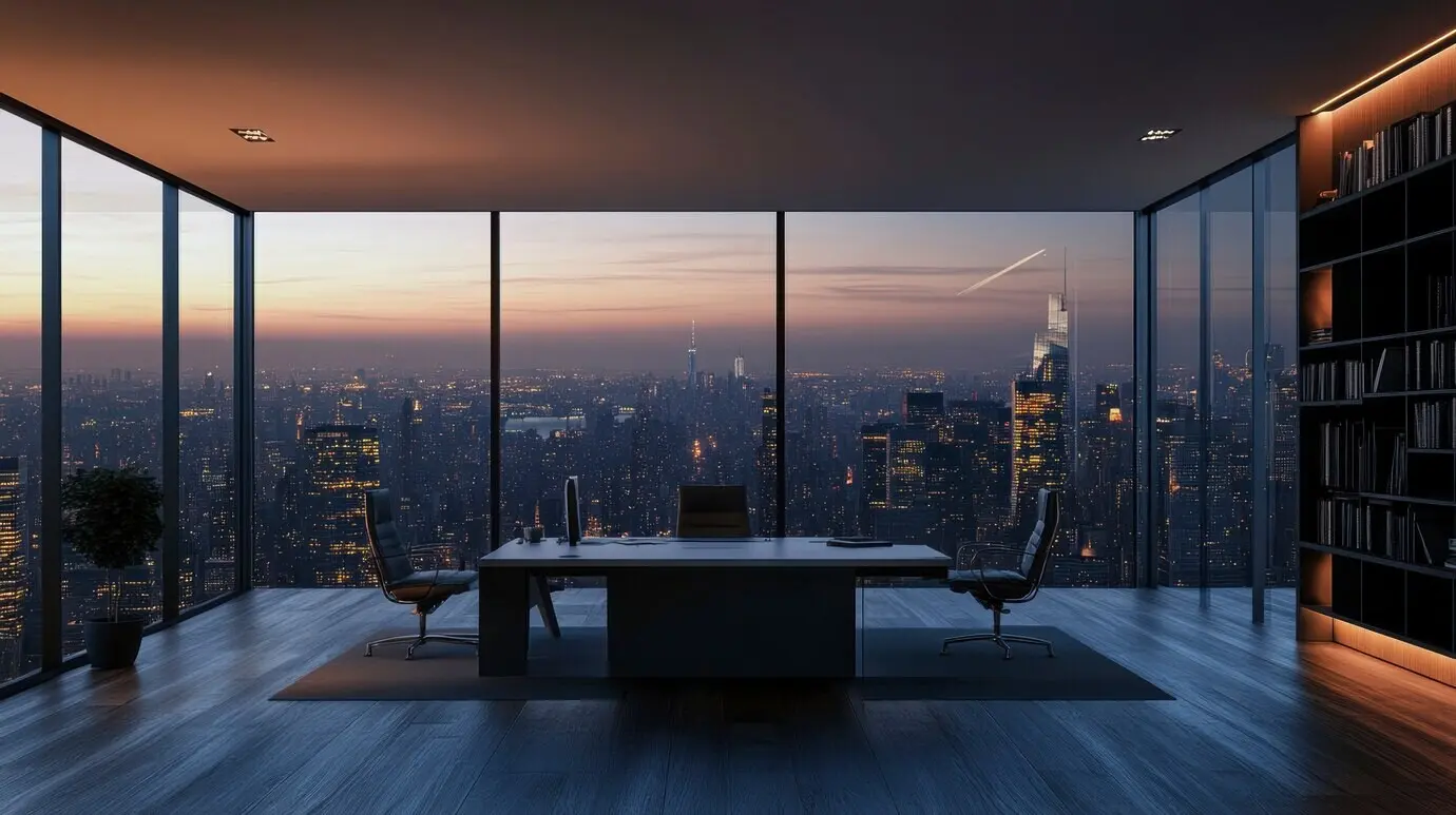 Modernes und minimalistisches Büro